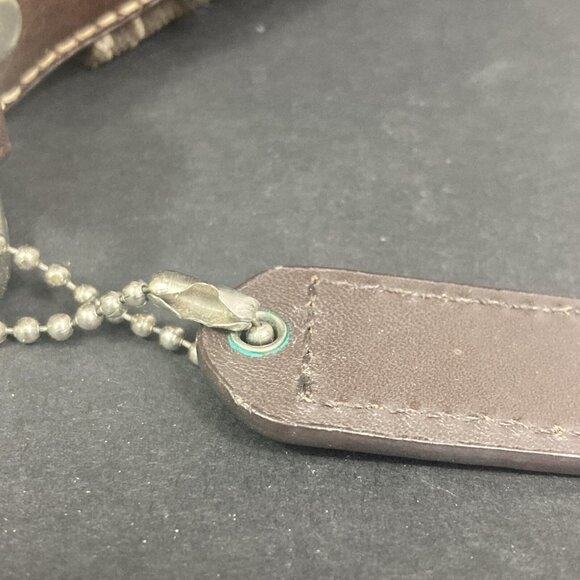 Coach Crossbody Brown Signature Python Patent Leather 4-Stripe E06W-10266 - Picture 9 of 13